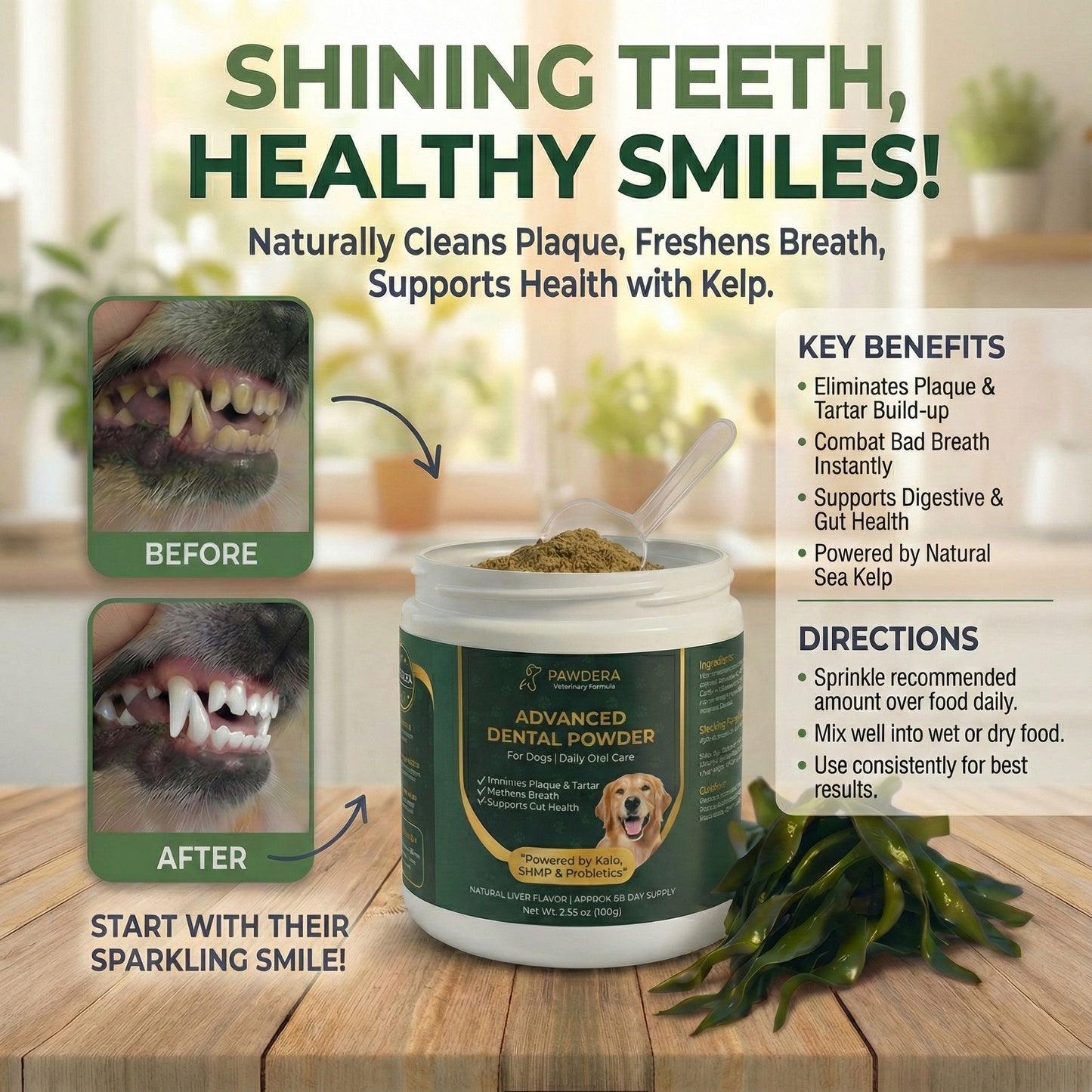 Pawdera Advanced Dog Dental Powder